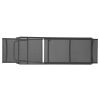 Outdoor Chaise Lounge Chair; Five-Position Adjustable Aluminum Recliner; All Weather For Patio; Beach; Yard;  Pool - Gray