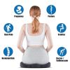 Gel Memory Foam U-shaped Seat Cushion Massage Car Office Chair for Long Sitting Coccyx Back Tailbone Pain Relief Gel Cushion Pad - Short plush grey -