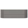 Garden Raised Bed Powder-coated Steel 88.2"x31.5"x26.8" Gray - Gray