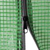 vidaXL Greenhouse with Shelves Steel 89.4"x87.8" - Green