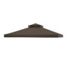 12X10ft 2T Waterproof Finial Classic Gazebo Top Chocolate - LA01