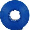 Swimming Pool Backwash Drain Hose PVC Fabric Flat Hose - Blue - 2" x 105'