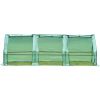 Outoodor mini greenhouse helps to protect plants opening conservatory;  three rooms; XH - Square-green