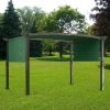 17x6.5Ft Pergola Canopy Replacement Cover Green - green