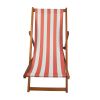 Outdoor/ beach /swimming pool /populus wood sling chair Orange Stripe color:Orange  - Orange