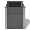 vidaXL Garden Raised Bed WPC 39.4"x19.7"x21.3" Gray - Grey