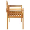 Patio Bench 49.2" Solid Wood Acacia - Brown