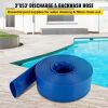 Swimming Pool Backwash Drain Hose PVC Fabric Flat Hose - Blue - 3" x 53'