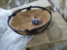 14" Aluminum Hanging Basket with Coir Liner - Lotus dâˆšÂ©cor