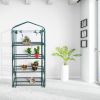 Outdoor Portable Mini 4 Shelves Greenhouse - Green