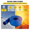 Swimming Pool Backwash Drain Hose PVC Fabric Flat Hose - Blue - 2" x 105'